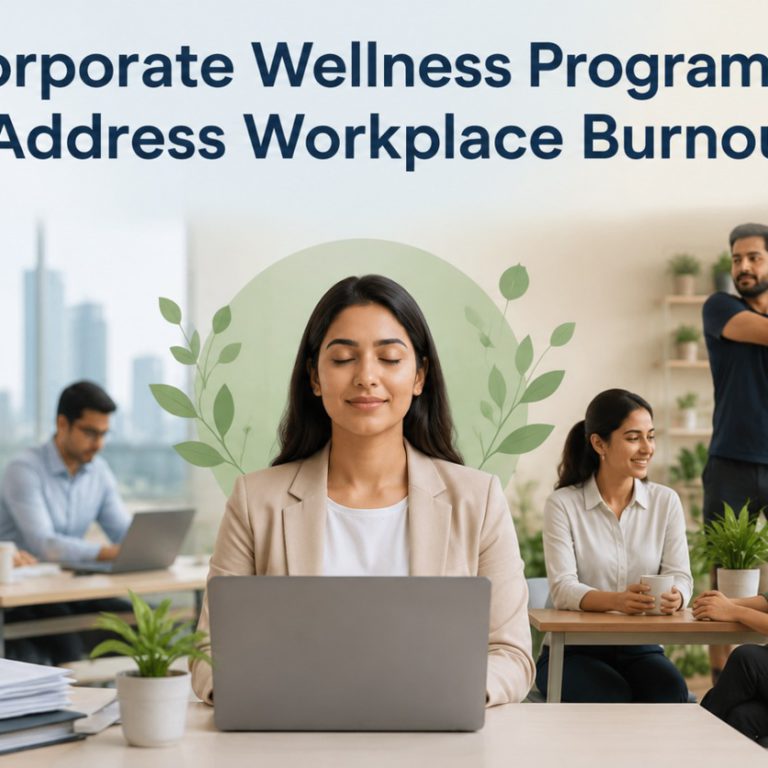 how corporate wellness programs in india address workplace burnout