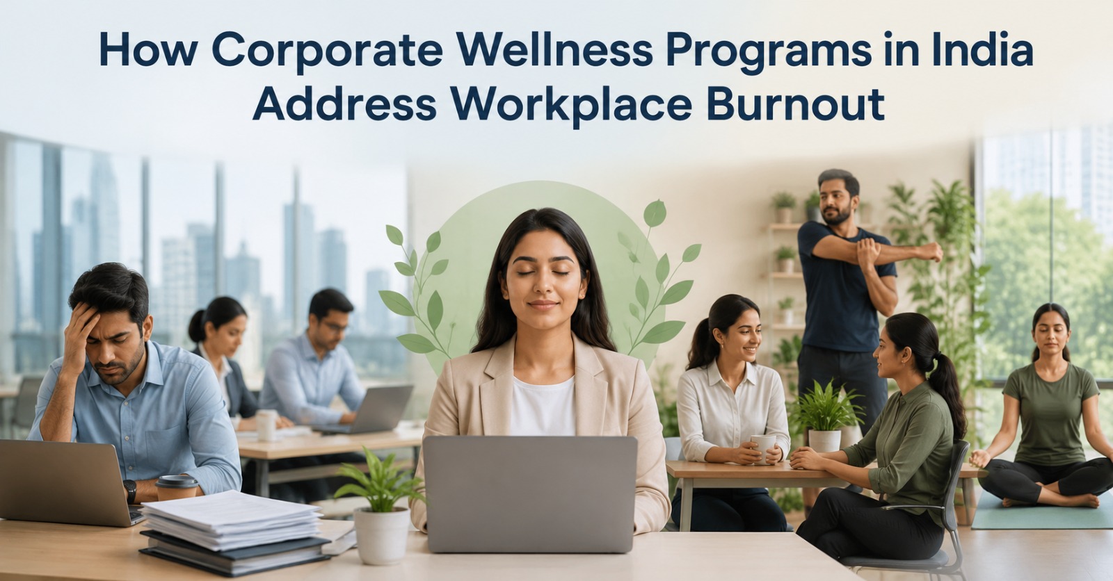how corporate wellness programs in india address workplace burnout